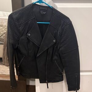 Topshop Women’s Faux Leather Jacket